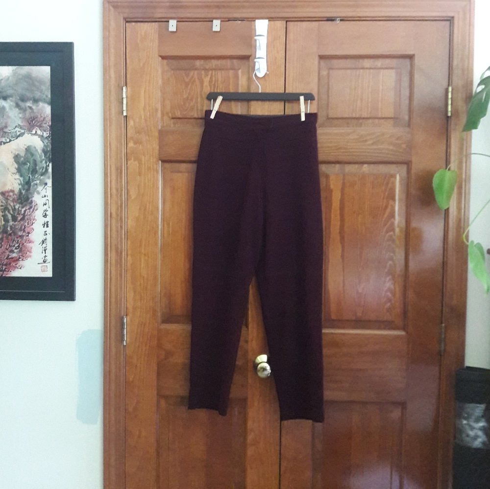 Vintage Plum High Waist Pants 90s Vampy Goth Pinup Rockabilly Size 6P